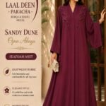 HAND MADE EMBOROIDARY ZOOM FABRIC ABAYA