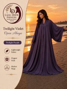 TIKTOK FEBRIC OPEN ABAYA - Image 3