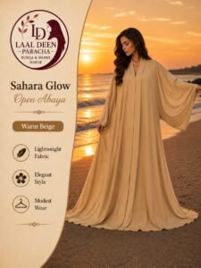 TIKTOK FEBRIC OPEN ABAYA - Image 5