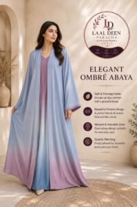 TIE & DIE TIKTOK FABRIC DOUBLE ABAYA