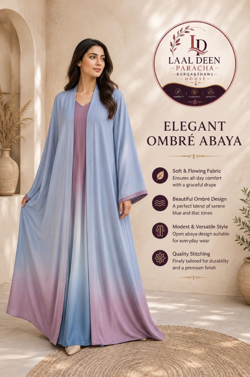 WhatsApp Image 2026-08-24 at 5.30.16 PM TIE & DIE TIKTOK FABRIC DOUBLE ABAYA - Image 1