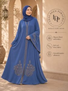 BRIDAL EMBROIDERY FULL FLYER ABAYA- WITHOUT STOLER