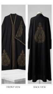 BRIDAL EMBROIDERY FULL FLYER ABAYA- WITHOUT STOLER - Image 7
