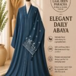 OPEN STYLE ABAYA WITH SLEEVES EMBROIDERY-TIKTOK FABRIC