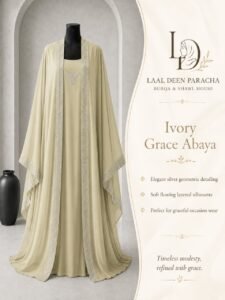 HALEEMA ABAYA- 4 PIECE ABAYA SET - Image 4
