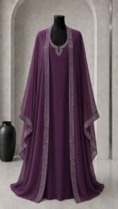 HALEEMA ABAYA- 4 PIECE ABAYA SET - Image 3
