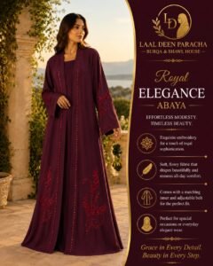TIKTOK FABRIC- Double Abaya Set