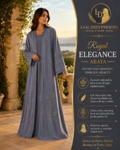 TIKTOK FABRIC- Double Abaya Set - Image 8