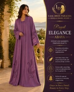 TIKTOK FABRIC- Double Abaya Set - Image 11