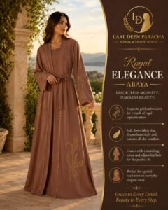TIKTOK FABRIC- Double Abaya Set - Image 5
