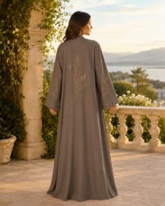 TIKTOK FABRIC- Double Abaya Set - Image 13
