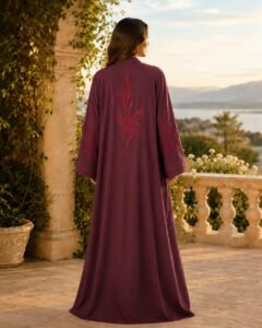 TIKTOK FABRIC- Double Abaya Set - Image 2
